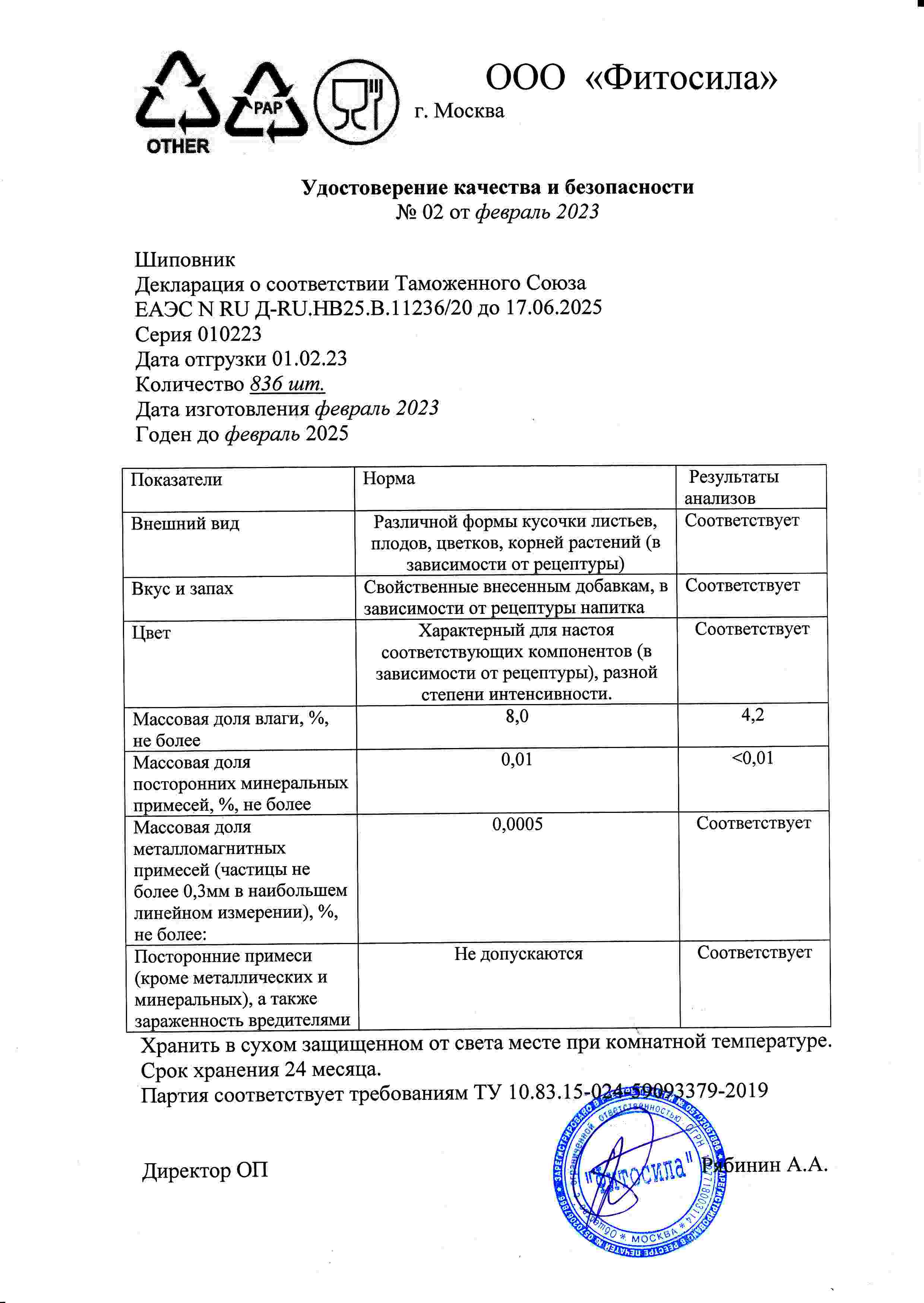 Паспорт №010223